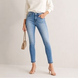 J.Crew Point Sur Hightower Straight Jeans Women's Size 28 Let Down Hem Stretch